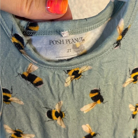 Posh Peanut Spring Bee Twirl Bodysuit Dress - Picture 5 of 7